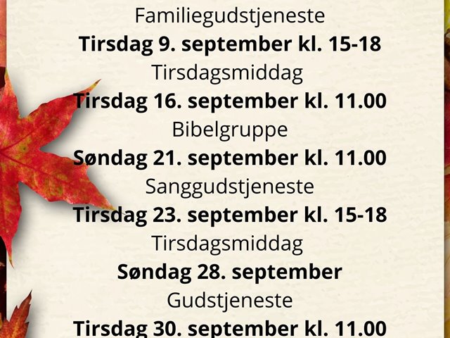 Program september
