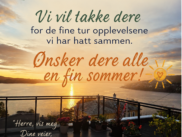 God sommer fra turgruppen! Sees igjen i høst.