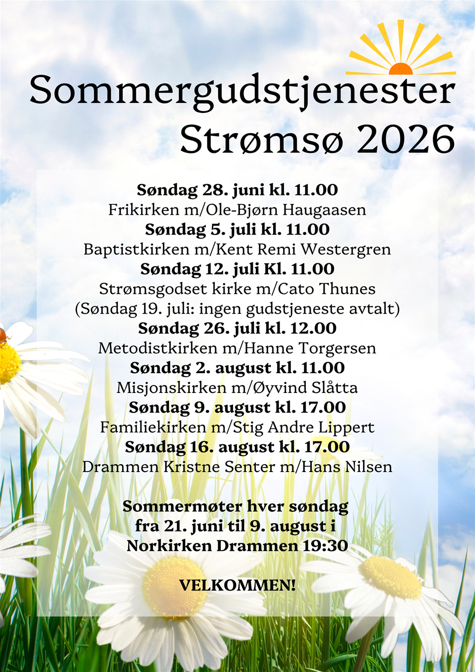  Sommerens fellesgudstjeneste - Misjonskirken