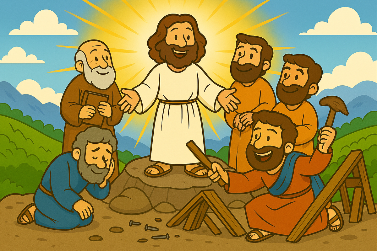 Hyttebygging på forklarelsens berg