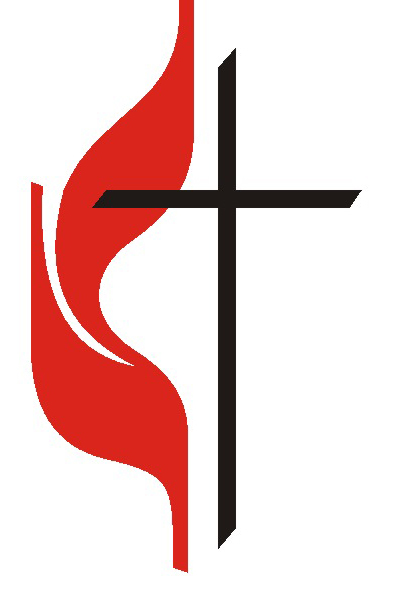 Metodistkirkens logo: "Korset og flammen". (c)