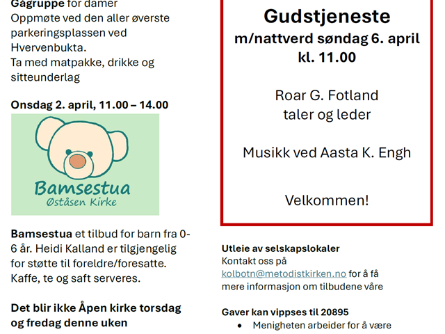 Helgenytt uke 13 og 14 