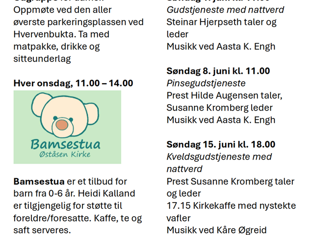 Helgenytt 29. mai 2025