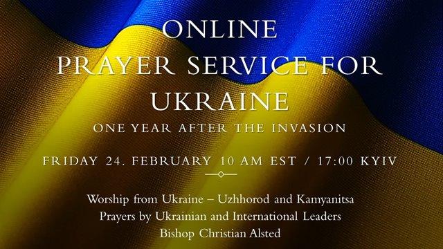 Digital, verdensvid bønnesamling for Ukraina